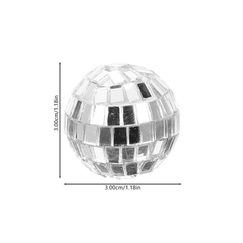 12 Stück Christbaumkugel Anhänger Disco Spiegel Mini Ornamente - Bild 4 von 20