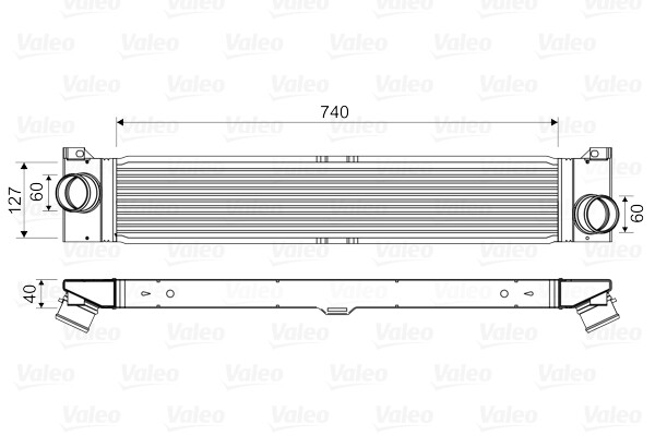 818586 VALEO Intercooler, charger for FIAT