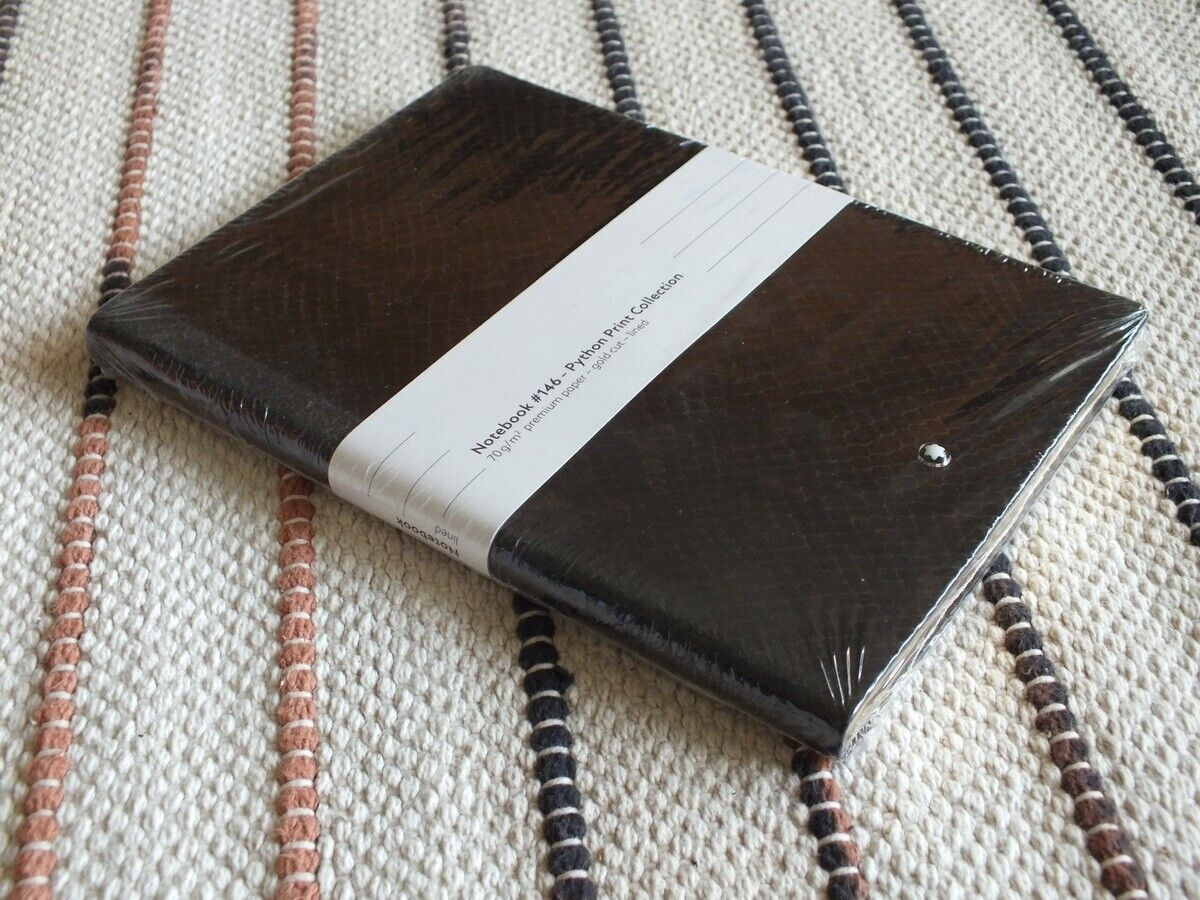 Montblanc Python Print Collection Notebook Lined # 146 | eBay