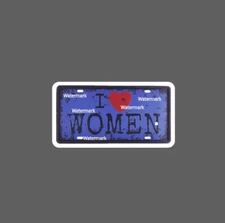 I Love Women Sticker Waterproof NEW