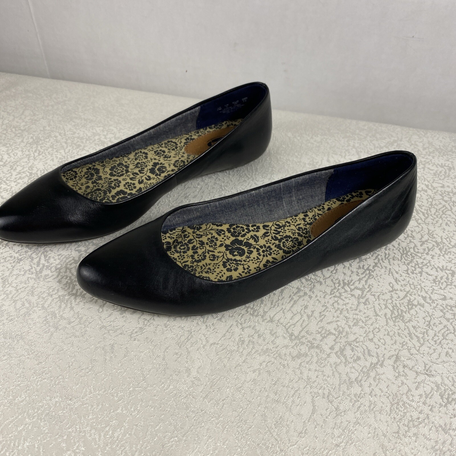 Dr. Scholls Women’s 6 M Ballet Black Flat Dress Shoes Smooth Casual Leather