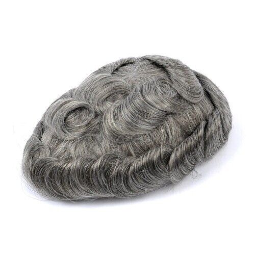 Full Swiss Lace 90% Light To Medium Light Men Toupee Capillary Prothesis Hair - Picture 18 of 38