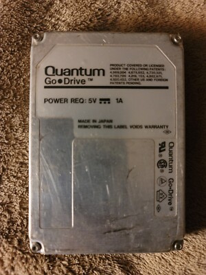 120GB IDE Quantum Go Drive PN G012A011 Rev 02-B P-Ata 3600RPM 32KB HDD 2.5 '' 