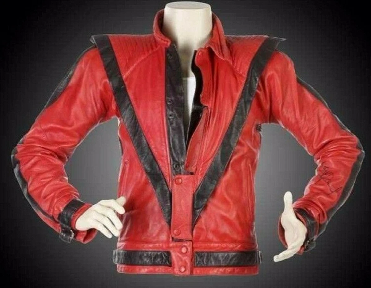 Noora Michael Jackson Thriller Red Classic Vintage Leather Jacket