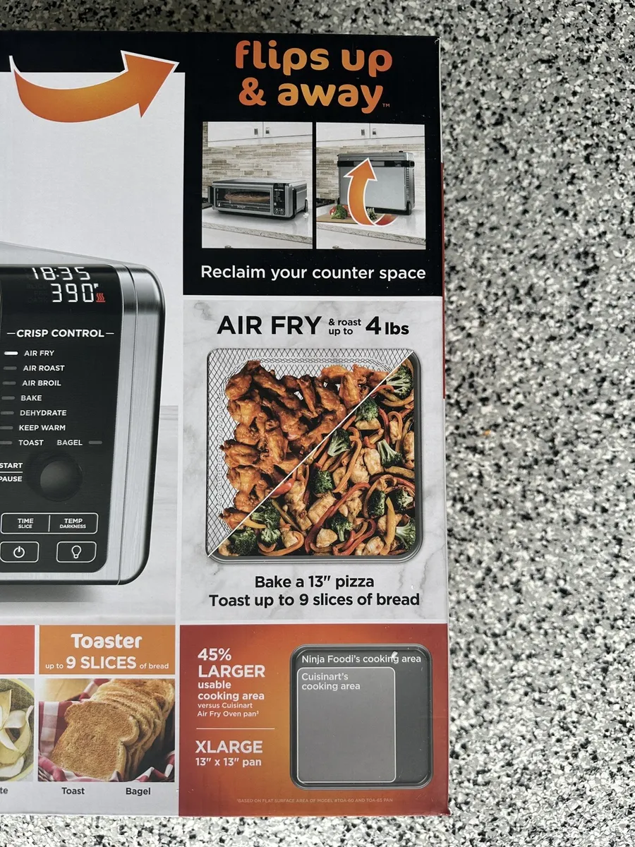 REVIEW Ninja SP101 Digital Air Fry Countertop Oven 8 in 1 Flip Up