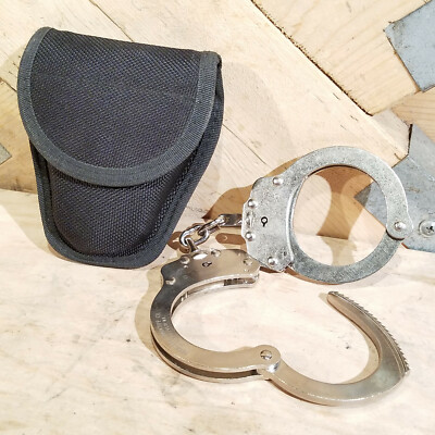 Tact Gear Belt Handcuff Holster Holder Nylon w Peerless Handcuffs   Swanky Barn