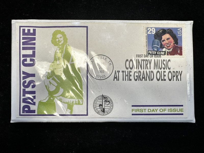 PATSY CLINE 1993 FIRST DAY COVER ENVELOPE "Sweet Dreams" PATSY CLINE - JBOX