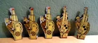 VNTG MARX TOYS WWl SET/5 TIN LITHO  DOUGHBOYS W/HOWITZER & ANTI AIRCRAFT GUNS