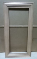 2 FRAME CABINET DOORS PAINT GRADE MAPLE OPEN FRAME, FANCY EDGE 17 3/4 X 28 3/4