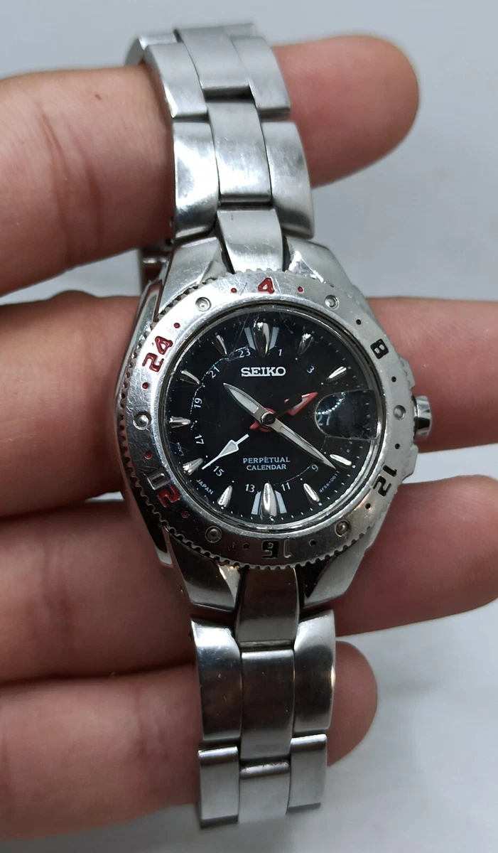 Vintage Seiko Perpetual Calendar Japan Movt AF56 0010 FORPART