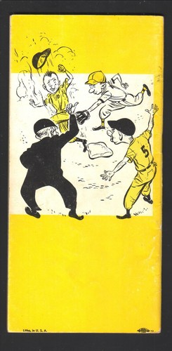 Manual y horarios de béisbol Sporting News 1955 - Imagen 2 de 2