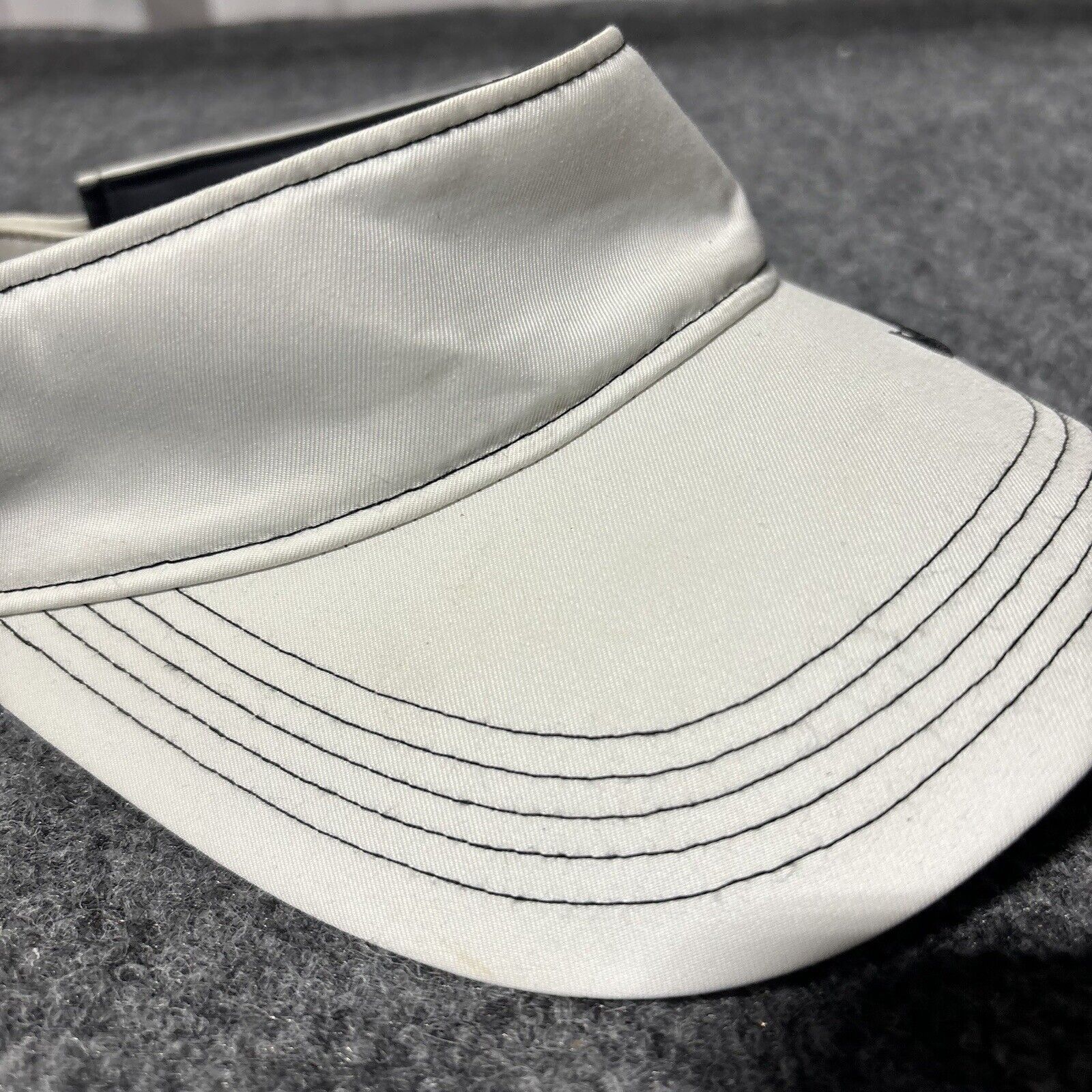 Nike Visor Hat Cap Hat Adult White Adjustable Pol… - image 3