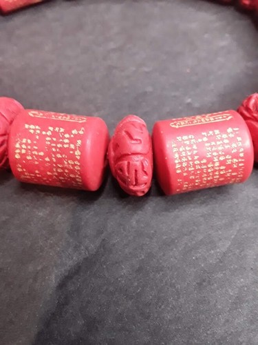 Vintage Yixing clay like beaded Prayer Bracelet China - Picture 3 of 6