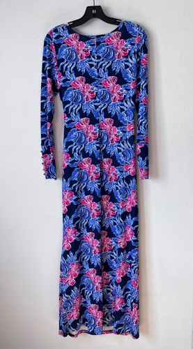 NWT Rayon/Elastane Lilly Pulitzer Bryson Long sleeve Maxi Dress Sz S $178 - 第 4/11 張圖片