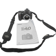 Nikon D40 Digital Camera Body ONLY with Neck Strap Works