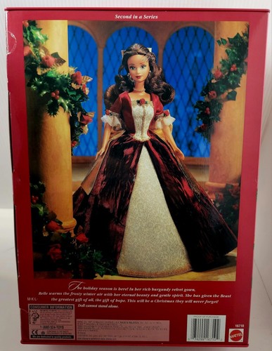Disney Holiday Princess Belle Beauty and the Beast Enchanted Christmas Doll NRFB - Picture 3 of 6