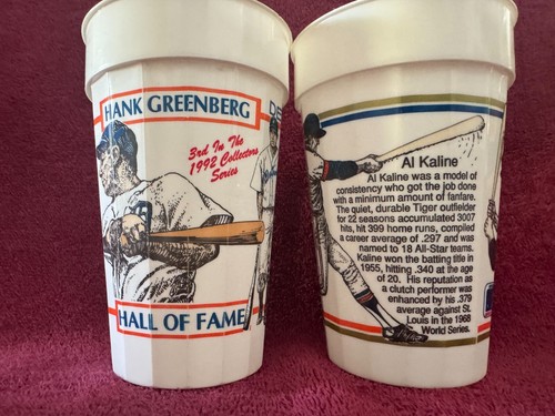 (6) Detroit Tigers plastic cups from 1992 - Picture 3 of 5