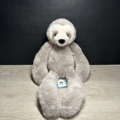 AUTHENTIC Jellycat medium Bailey sloth Snugglet- NWT Retired- SHIPS SAME DAY!