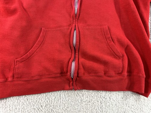 Vintage Austin College Texas Zip Up Hoodie 70s Artex Red 1970s Mens M/L - Bild 8 von 10