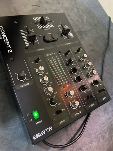 Unglaublich seltenes Ecler Concept 2 Mischgerät DJ Mixer. **Schaltet ein aber ungetestet** - Bild 8 von 13