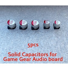 Audio Board Solid-State Capacitors Replacement Kit 5-Pack for Sega Game Gear