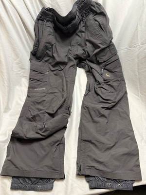 Ripzone Snowboard Ski Pants Gray Cargo Insulated Winter Snow Pants Mens