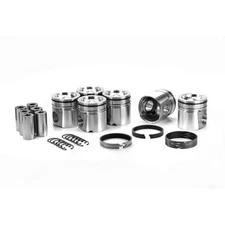 Silvolite Piston Kit 7195DKT.STD; Dualoy 101.98mm -45.4cc Dish for 5.9L Cummins
