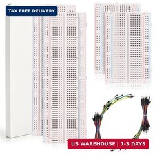 134 Pcs Breadboard Kit Solderless 2 PCS 830 2 PCS 400 Tie Points PCB Bread Boa