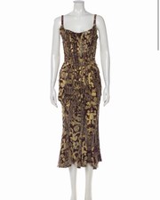 Vintage Roberto Cavalli Fall/Winter 2004 Silk...