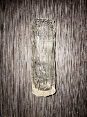 Vintage Riihimäki Riihimäen Lasi Finnland Rinde Glas Vase klar Scandi Retro 16cm