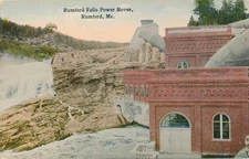 RUMFORD ME - Rumford Falls Power House Postcard