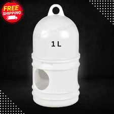 1 L Bird Water Drinker Pigeon Water Dispenser Feeder with Hanging Handle