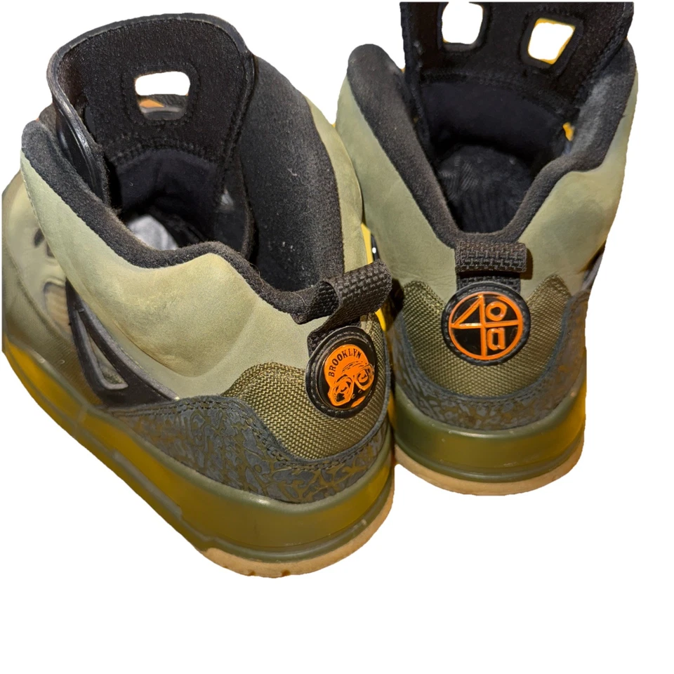 Nike Air Jordan Spizike 'Verde Oliva' 315371-300 Talla 12 Naranja Ejército Foto 3 de 4