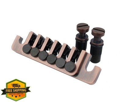 Guyker 70s Style LP Guitar Bridge Stop Bar Bronze