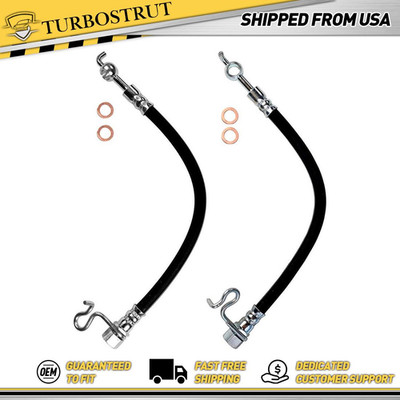 For 2012 2013 2014 Ford F-150 Rear Outer Brake Hydraulic Hose 2x Sunsong