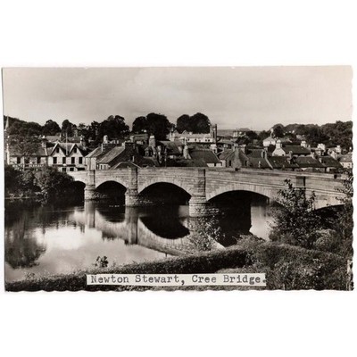 NEWTON STEWART Cree Bridge, Wigtownshire RP Postkarte nicht verschickt