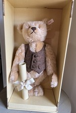 STEIFF British Collector's Teddy Bear Blond 43 Ltd Ed 489/3000 1996 COA  Box
