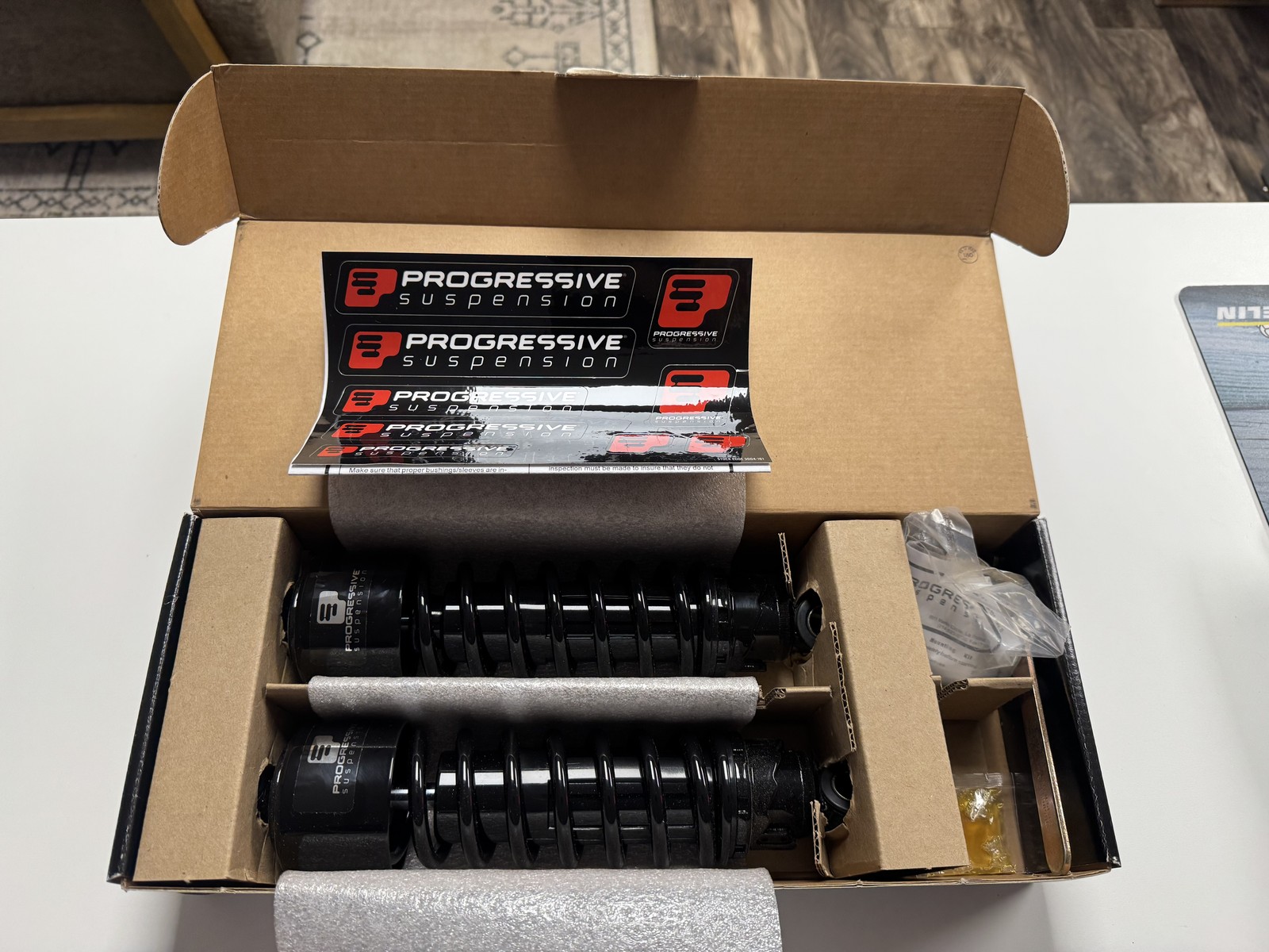 Progressive Suspension 412 4011B Series Shocks 11.5" Heavy Duty Black for Harley