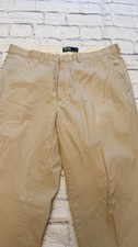 Polo Ralph Lauren Chino Pants Mens 36x32 Khaki Stretch Straight Fit Cotton, EUC