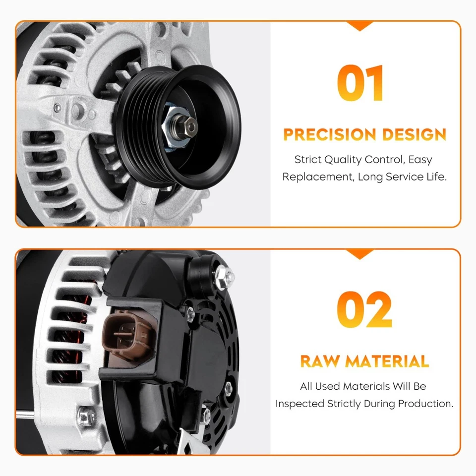 Alternator for Acura Tsx 2004-2008, Honda Accord 2.4L 2003-2007, Element 2.4L... Foto 3 de 4