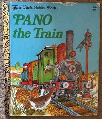 PANO the Train by Sharon Holaves A Little Golden Book Vintage (Hardcover, 1979)