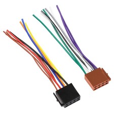 Universal ISO Car Radio Stereo Wiring Harness Adapter, Audio multi-color