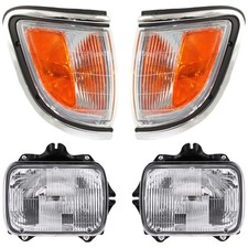 PICKUP 92-95 HEAD LAMP RH AND LH 4-pc kit Assembly Halogen with Corner Light