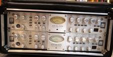 Avalon VT-737SP Vacuum Tube Channel Strip Preamp Silver - PAIR with CASE