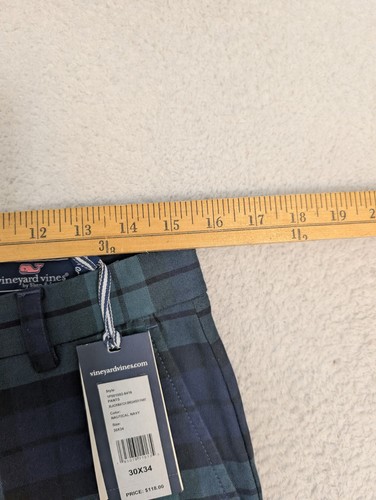NEW Vineyard Vines Mens Black Watch Breaker Pants Charleston Green 30X34 Holiday - Picture 4 of 9