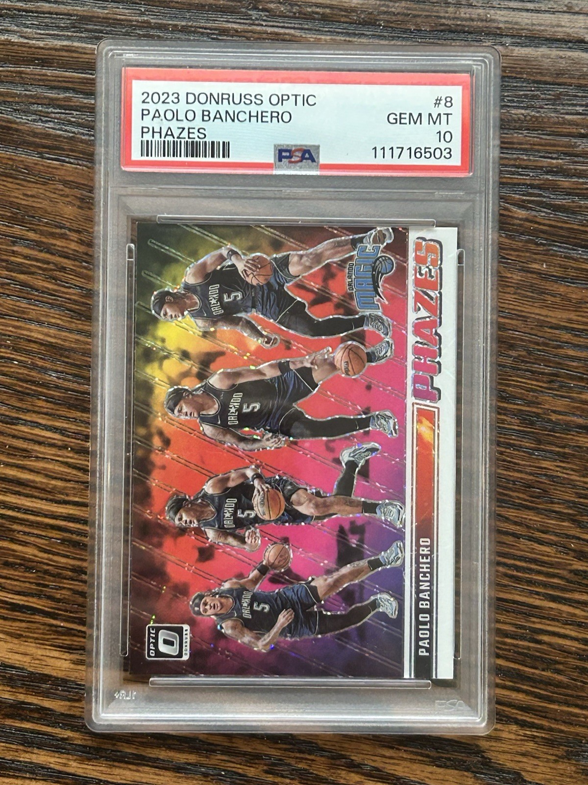2023 PANINI DONRUSS OPTIC PHAZES #8 PAOLO BANCHERO PSA 10
