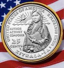 2024 P Zitkala-Sa Quarter 🪙BU Uncirculated | American Women Collectible Coin 🪶