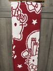 New Hello Kitty Red & White Reversible Christmas Feather Knit Throw Blanket — photo 6