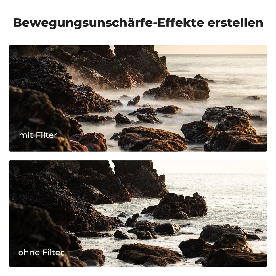 K&F Concept ND2-400 Variable Neutral Density Filter Slim Fader ND Filter Nano-X 37mm-105mm - Image 4 of 4