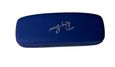Ray-Ban Blue Hard Shell Eyeglasses Sunglasses Case Red Lined Clamshell